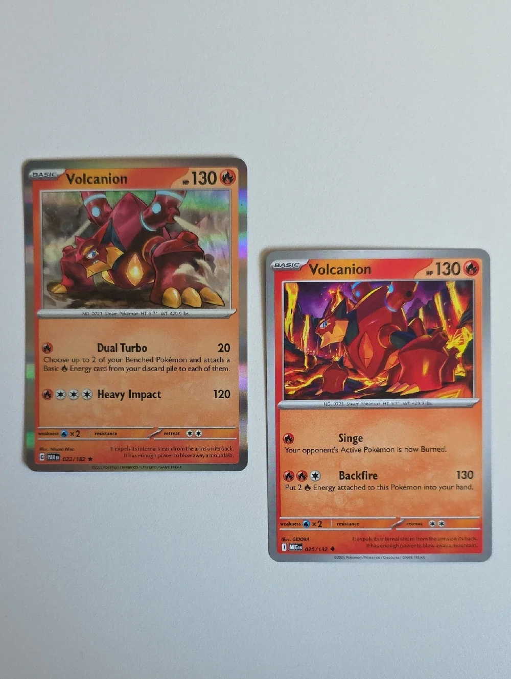 Pokemon Volcanion Trading Cards
